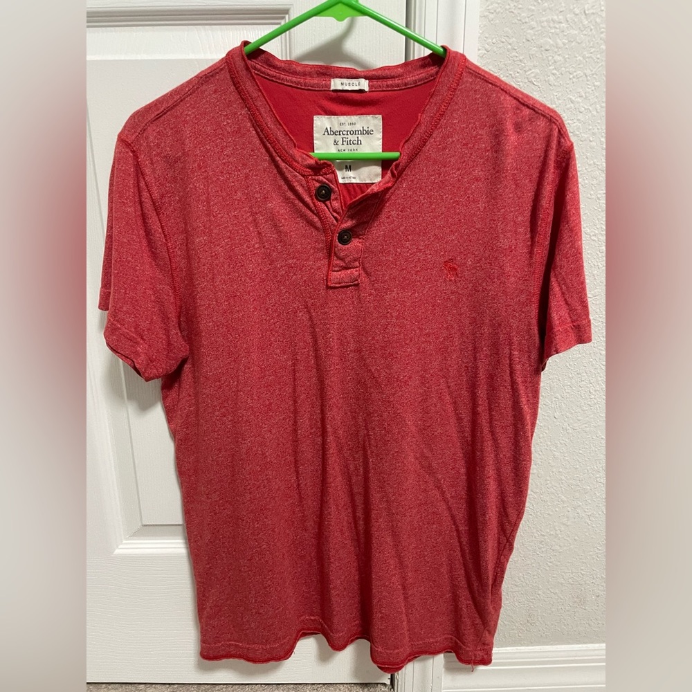 Half button up Abercrombie tee shirt